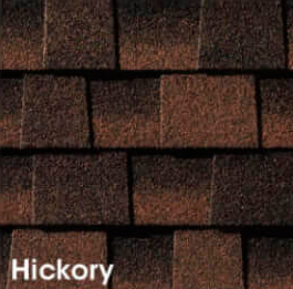 Hickory shingle color sample.