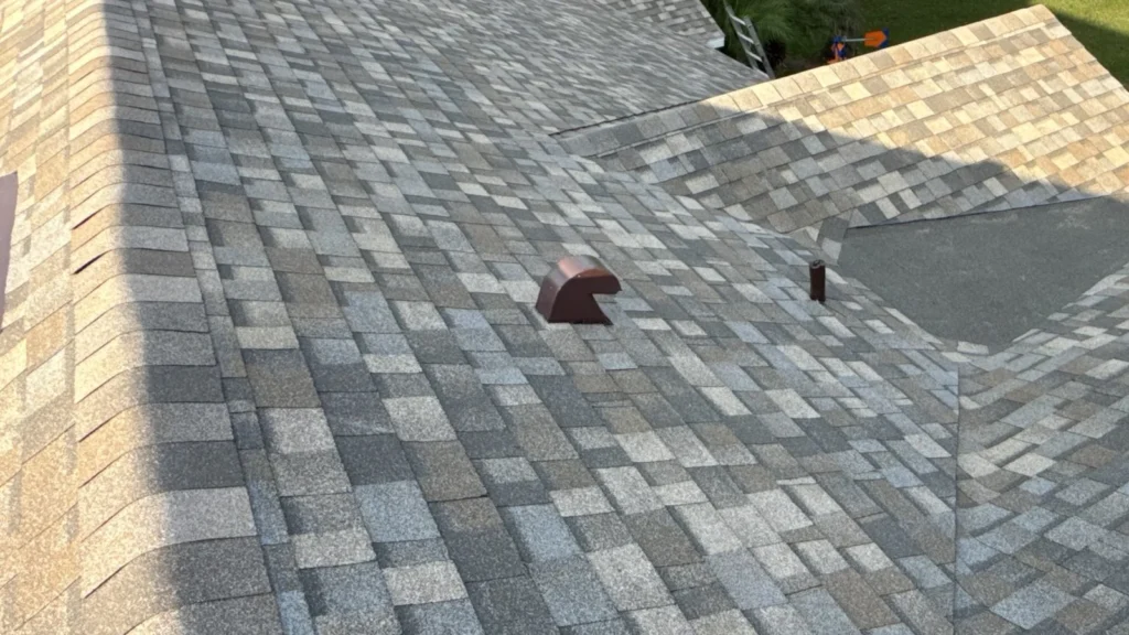 Roof-focused view of the completed Owens Corning Duration roof in Bear Lake, Apopka