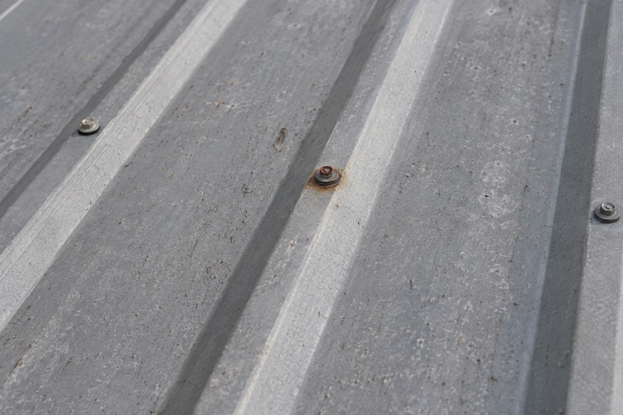Focused metal roof repair detail