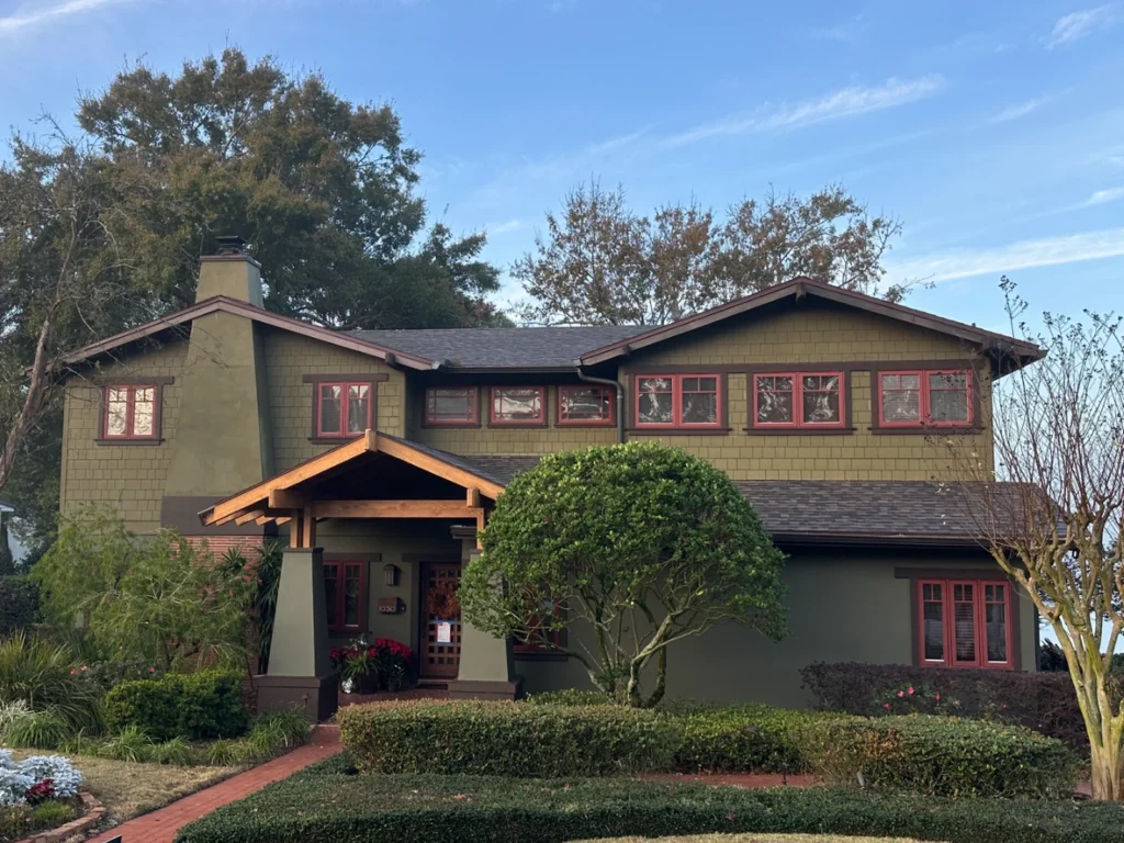 Street view of the completed Lake Highland area shingle roof