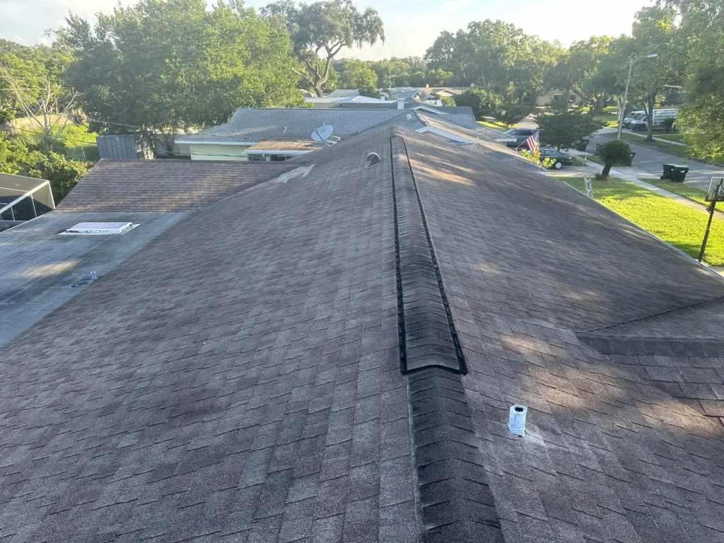 Existing shingle roof surface before the Winter Park replacement